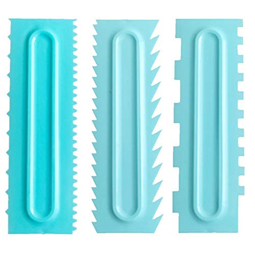 Yuehuam 3PcsSet Decorating Comb and Icing Smoother Tool Scraper Cake Decorating Comb Cake Scraper Cream Smoother Fondant Spatulas Pastry Icing CombC Yuehuam 3PcsSet Decorating Comb and Icing Smoother Tool Scraper Cake Decorating Comb Cake Scraper Cream Smoother Fondant Spatulas Pastry Icing CombC