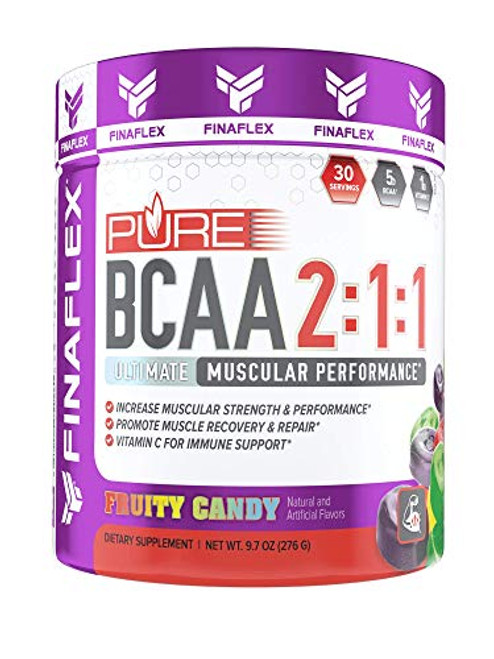 Pure BCAA 211 Ultimate Muscular Performance Increase Muscular Strength and Performance Promotes Muscle Recovery and Repair Supports Lean Muscle Mass 276 Grams Fruity Candy with Vitamin C Pure BCAA 211 Ultimate Muscular Performance Increase Muscular Strength and Performance Promotes Muscle Recovery and Repair Supports Lean Muscle Mass 276 Grams Fruity Candy with Vitamin C