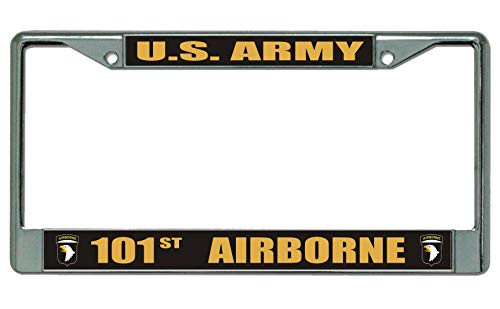 U.S. Army 101st Airborne Black License Plate Frame