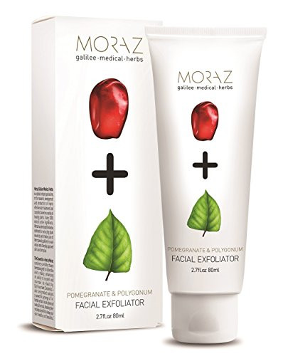 Moraz Exfoliating Face Cream with Pomegranate - Give Your Face Vitamin C Face Scrub with Polygonum 80ml