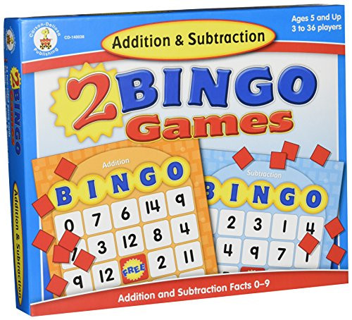 Addition and Subtraction Bingo Board Games Carson-Dellosa (140038) Ages 7 and Up Addition and Subtraction Bingo Board Games Carson-Dellosa (140038) Ages 7 and Up