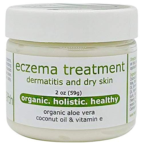 Eczema Cream for Dermatitis Dry Skin with Organic Aloe  and  Vitamin E 2oz