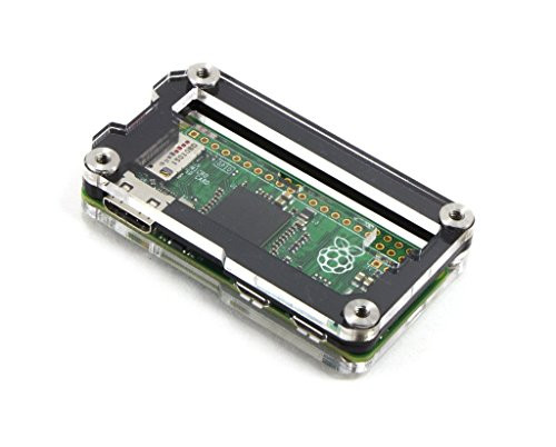 Zebra Zero Case for Raspberry Pi Zero  and  Zero Wireless ~ Black Ice GPIO by C4Labs