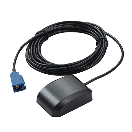 VFAN Active GPS Antenna Receivers Fakra C Female Adapter with 3M Antenna Extension Cable for VW Golf Audi GPS Navigation System Car DVR GPS Module