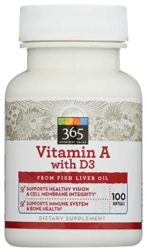 365 Everyday Value Vitamin A with D3 100 ct