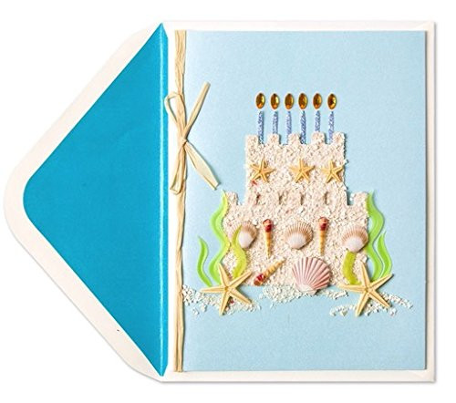 PAPYRUS Birthday Card Sandcastle Cake