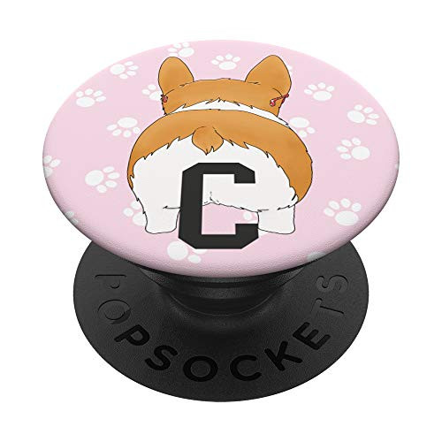 Corgi Butt gifts for Girls Pembroke Welsh Corgi Mom Letter C PopSockets Grip and Stand for Phones and Tablets Corgi Butt gifts for Girls Pembroke Welsh Corgi Mom Letter C PopSockets Grip and Stand for Phones and Tablets
