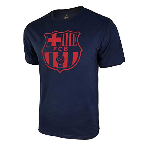 Icon Sports FC Barcelona Logo T-Shirt Medium Navy