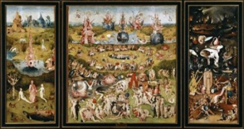 Posterazzi Garden Of Earthly Delights-Complete c.1505 Hieronymus Bosch Museo del Prado Madrid Spain Poster Print 8 x 10
