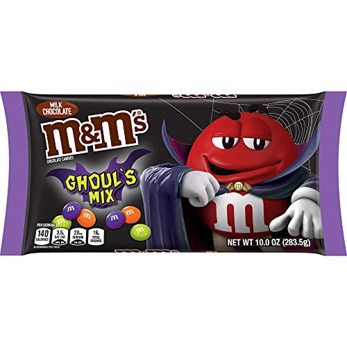 M and MS Ghouls Mix Peanut Chocolate Halloween Candy 10 Oz Bag 10 Oz M and MS Ghouls Mix Peanut Chocolate Halloween Candy 10 Oz Bag 10 Oz