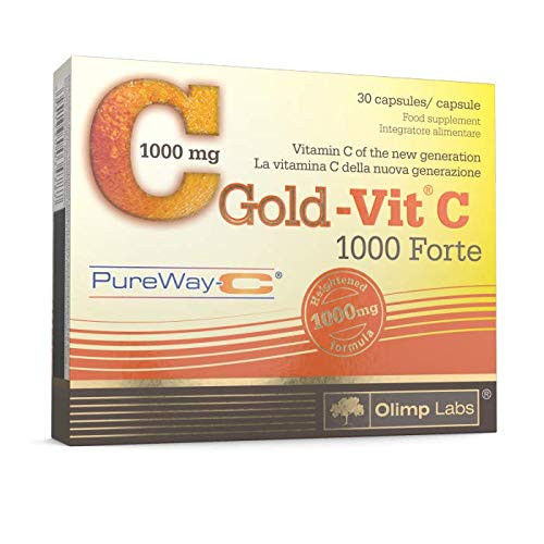 Vitamin C 1000mg Capsules - Vitamin C Capsules 1000mg - VIT C 1000mg Capsules - High Dose Vitamin C - Vitamin C 1000 Mg Capsules - VIT C Capsules - Olimp Gold VIT C 1000 Forte - 30 Capsules