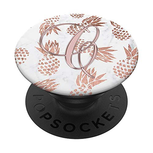 Letter C golden rose pink On Pink Pineapple Design PopSockets Grip and Stand for Phones and Tablets Letter C golden rose pink On Pink Pineapple Design PopSockets Grip and Stand for Phones and Tablets