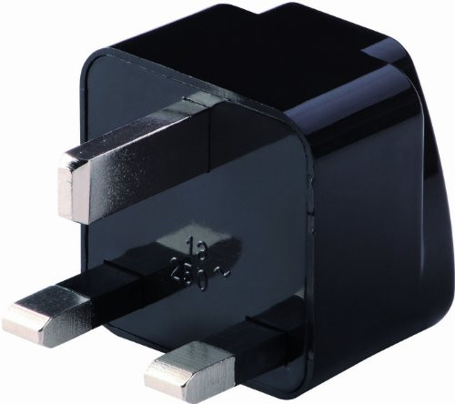 Lewis N. Clark Grounded Great BritainAfrica Adapter Plug Black One Size