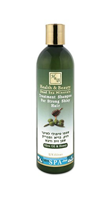 H and B Dead Sea Olive Oil  and  Honey Shampoo for Strong Shiny Hair 400ml by HealthBeauty