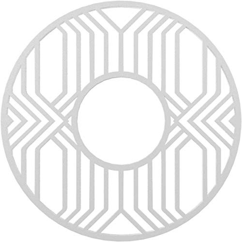 Ekena Millwork CMPP16EP Empire Pierced Ceiling Medallion 16inchOD x 5 78inchID x 12inchP Unfinished