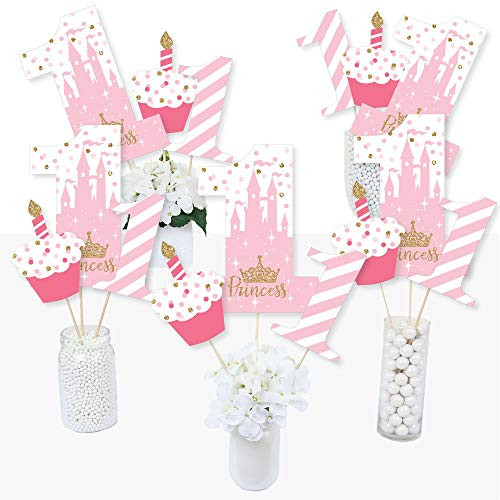 1st Birthday Little Princess Crown - Pink and Gold Princess First Birthday Party Centerpiece Sticks - Table Toppers - Set of 15 1st Birthday Little Princess Crown - Pink and Gold Princess First Birthday Party Centerpiece Sticks - Table Toppers - Set of 15