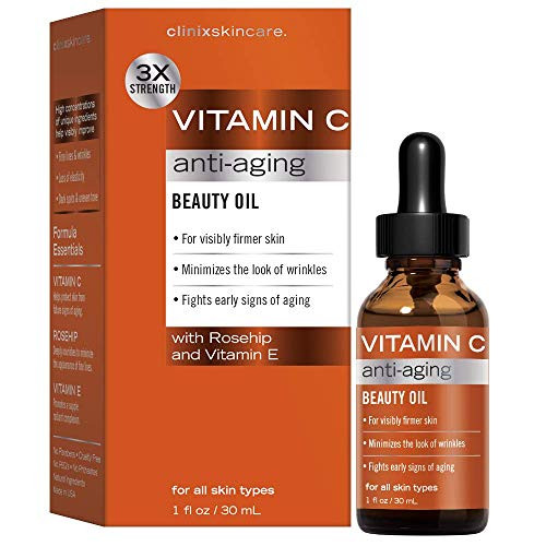 Clinix Skincare Vitamin C Anti-Aging Beauty Oil 30 Ml 1 Fl. Oz