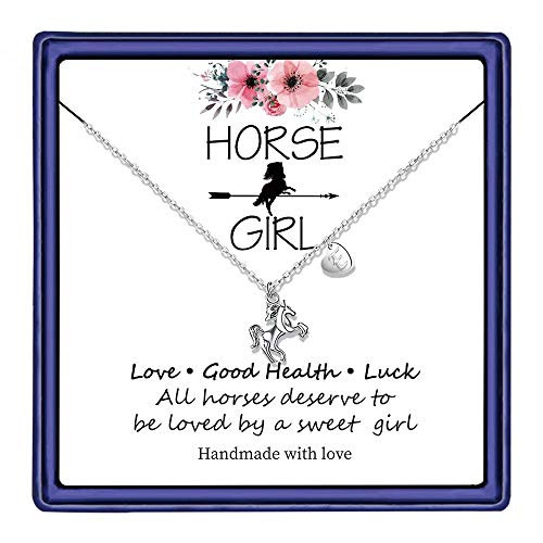 Hidepoo Horse Necklace for Girls Jewelry 14K White Gold Plated Letter E Initial Horse Necklace Horse Gifts for Women Valentines Day Girls Gifts Horse Gifts for GirlsE Hidepoo Horse Necklace for Girls Jewelry 14K White Gold Plated Letter E Initial Horse Necklace Horse Gifts for Women Valentines Day Girls Gifts Horse Gifts for GirlsE