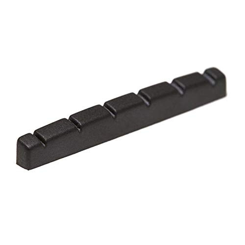 Graph Tech PT-5042-00 TUSQ Nut XL 42mm Pre-Slotted Flat Bottom Guitar Nut for Fender Strat Electric guitar Black