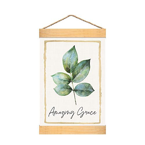 P. Graham Dunn Amazing Grace Vintage Praise 19 x 12.25 Canvas and Pine Hanging Banner Art Sign