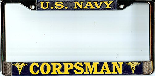 Mitchell Proffitt U.S. Navy Corpsman License Plate Frame Free Screw Caps Included