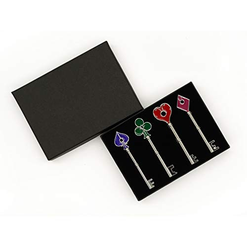 Resident Evil 2 Remake Keys Collection Set of 4 Pcs R.P.D Key Collection Set Costume Props Accessory