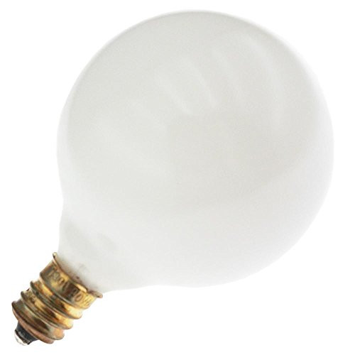 Industrial Performance 40G16.5W 130V 40 Watt G16.5 Candelabra Screw E12 Base Globe Light Bulb 1 Bulb