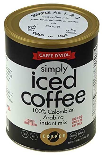 Caffe DVita Simply Iced Coffee 40 oz 2.5 lbs
