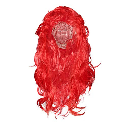 Jurebecia Little Girls Mermaid Costume Kids Princess Dress up Fancy Theme Birthday Party Outfit Role Play 3-10 Years Mermaid Wig Children Size