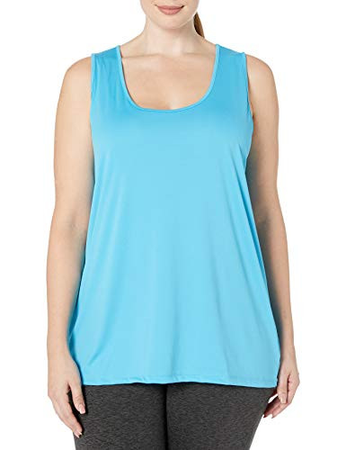 Just My Size Womens Plus-Size Cooldri Tank Process Blue 4X