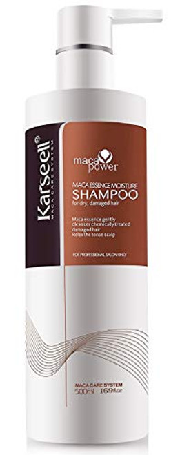Shampoo Karseell Rich Hydrolyzed Wheat Protein Aloe Extract Keratin Volumizing Moisturizing Gentle on Curly Color Treated Hair for Dry and Damaged Hair 16.9 OZ 500ml