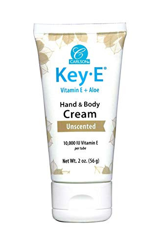 Carlson - Key-E Hand  and  Body Cream Vitamin E  and  Organic Aloe 10000 IU Vitamin E Fragrance-Free 2 oz
