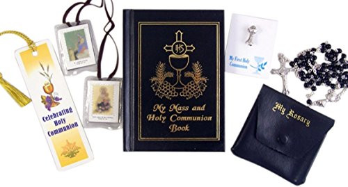 First Communion Gifts for Boys with Rosary Prayer Book Scapular Lapel Pin and Bookmark First Communion Gifts for Boys with Rosary Prayer Book Scapular Lapel Pin and Bookmark