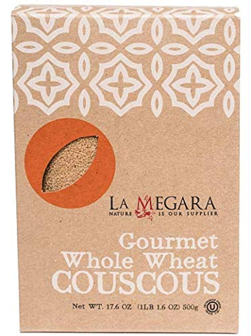 Tunisian Whole Durum Wheat Couscous Mediterranean Toasted Grain Carton box 17.64 oz Gluten Free Vegan and Kosher Non GMO Tunisian Whole Durum Wheat Couscous Mediterranean Toasted Grain Carton box 17.64 oz Gluten Free Vegan and Kosher Non GMO