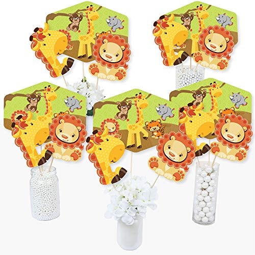 Funfari - Fun Safari Jungle - Baby Shower or Birthday Party Centerpiece Sticks - Table Toppers - Set of 15 Funfari - Fun Safari Jungle - Baby Shower or Birthday Party Centerpiece Sticks - Table Toppers - Set of 15
