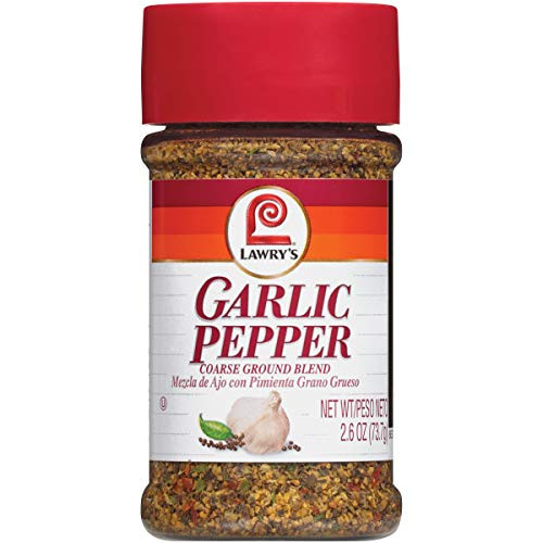 Lawrys Garlic Pepper Coarse Ground Blend 2.6 oz