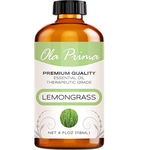 4oz - Premium Quality Lemongrass Essential Oil 4 Ounce Bottle Therapeutic Grade Lemongrass Oil