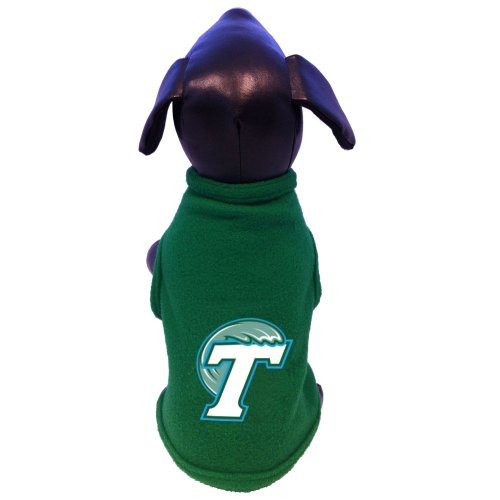 NCAA Tulane Green Wave Sleeveless Polar Fleece Dog Sweatshirt X-Large