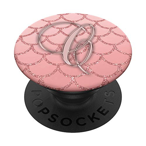 Letter C Golden Rose On Pink Mermaid Scales Design PopSockets Grip and Stand for Phones and Tablets Letter C Golden Rose On Pink Mermaid Scales Design PopSockets Grip and Stand for Phones and Tablets