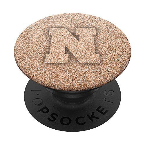 Letter N Grip - Golden Rose N On Pink PopSockets Grip and Stand for Phones and Tablets Letter N Grip - Golden Rose N On Pink PopSockets Grip and Stand for Phones and Tablets