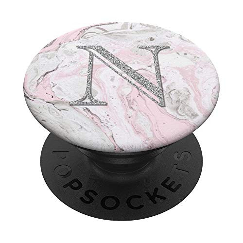 Marble with Letters N Monogram Letter Initial PopSockets Grip and Stand for Phones and Tablets Marble with Letters N Monogram Letter Initial PopSockets Grip and Stand for Phones and Tablets