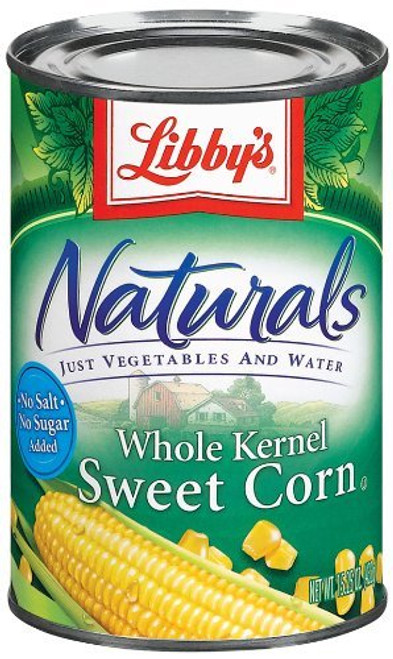 Libbys Naturals Whole Kernel Sweet Corn 15oz Cans Pack of 6 Libbys Naturals Whole Kernel Sweet Corn 15oz Cans Pack of 6