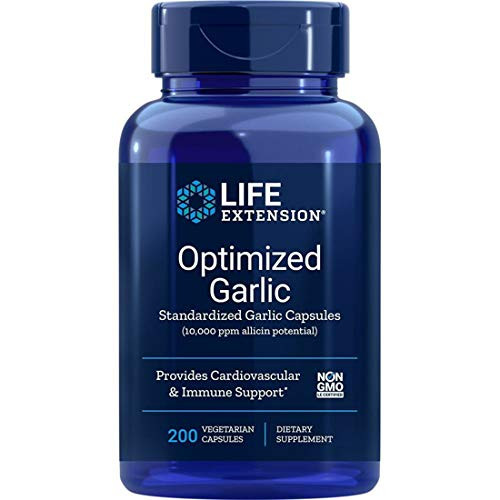 Life Extension Optimized Garlic 200 Vegetarian Capsules