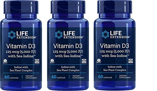 Vitamin D3 5000 IU Life Extension 60 Softgel 60 x 3 Vitamin D3 5000 IU Life Extension 60 Softgel 60 x 3