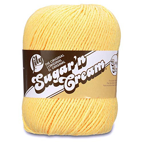 Spinrite Lily Sugarn Cream Super Size Yarn Yellow