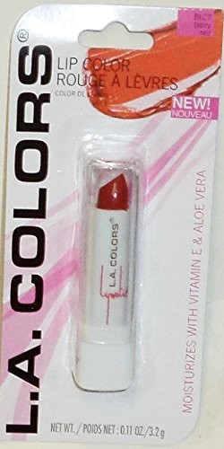 LA Colors Lipstick with Vitamin E  and  Aloe Vera BLC7 Berry Red 0.11 Oz