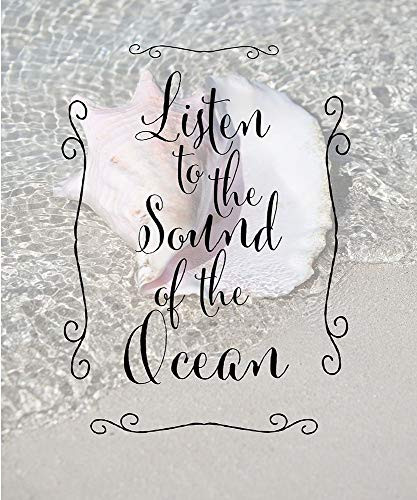 Posterazzi Collection Listen to The Ocean Poster Print by A.V. Art 10 x 12