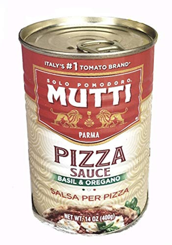 Mutti Pizza Sauce with Spices Basil  and  Oregano 14 Ounce Cans Pack of 3