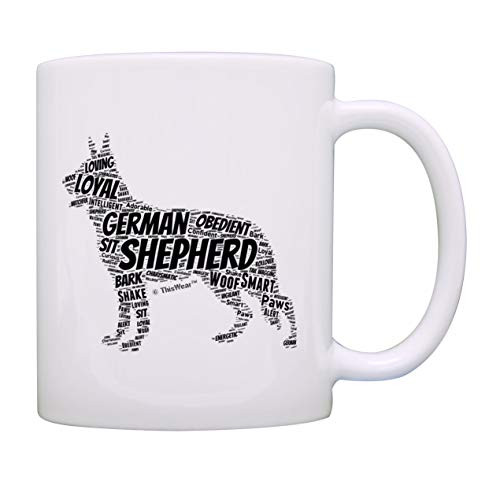 Dog Owner Gifts German Shepherd Silhouette Pet Lover Gifts Dog Breed Gift Coffee Mug Tea Cup White Dog Owner Gifts German Shepherd Silhouette Pet Lover Gifts Dog Breed Gift Coffee Mug Tea Cup White