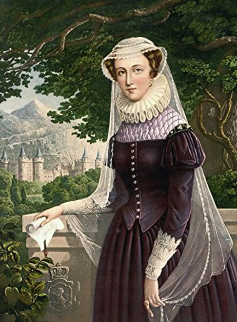 Posterazzi Queen Of Scots 1542 To 1587 Also Known As Mary Stuart Daughter Of James V King Of Scotland After A 19Th Century Poster Print 12 x 17